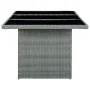Set comedor jardín 7 pzas y cojines ratán sintético gris claro de vidaXL, Conjuntos de jardín - Ref: Foro24-3060171, Precio: ...