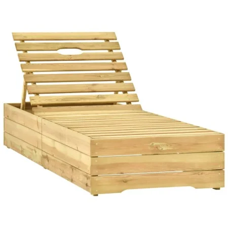 Tumbona de madera de pino impregnada verde de vidaXL, Tumbonas - Ref: Foro24-315400, Precio: 117,88 €, Descuento: %