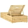 Green impregnated pine wood lounger by vidaXL, Loungers - Ref: Foro24-315400, Price: 117,88 €, Discount: %