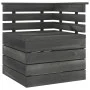 Corner sofa made of solid gray pine wood pallets by vidaXL, Modular outdoor sofas - Ref: Foro24-315419, Price: 80,10 €, Disco...