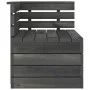 Corner sofa made of solid gray pine wood pallets by vidaXL, Modular outdoor sofas - Ref: Foro24-315419, Price: 80,10 €, Disco...