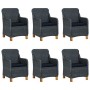 Set comedor jardín 7 pzas cojines ratán sintético gris oscuro de vidaXL, Conjuntos de jardín - Ref: Foro24-3060163, Precio: 8...