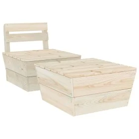 Garden furniture set 2 pieces impregnated fir wood by vidaXL, Modular outdoor sofas - Ref: Foro24-315636, Price: 87,41 €, Dis...