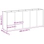 Jardinera oxidada 200x40x80 cm acero corten de , Maceteros y jardineras - Ref: Foro24-860730, Precio: 236,53 €, Descuento: %