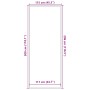 Felpudo a rayas negro y gris 115x300 cm de , Felpudos - Ref: Foro24-4105598, Precio: 81,47 €, Descuento: %