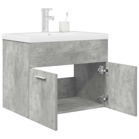 Mueble de baño con lavabo incorporado y grifo gris hormigón de , Muebles de baño - Ref: Foro24-3324889, Precio: 198,00 €, Des...