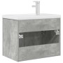 Mueble de baño con lavabo incorporado y grifo gris hormigón de , Muebles de baño - Ref: Foro24-3324889, Precio: 198,00 €, Des...