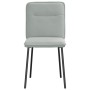 Sillas de comedor 4 unidades terciopelo gris claro de , Sillas de comedor - Ref: Foro24-3315309, Precio: 169,74 €, Descuento: %