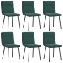 Sillas de comedor 6 unidades terciopelo verde oscuro de , Sillas de comedor - Ref: Foro24-3315581, Precio: 250,34 €, Descuent...