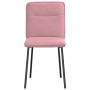 Sillas de comedor 6 unidades terciopelo rosa de , Sillas de comedor - Ref: Foro24-3315583, Precio: 250,34 €, Descuento: %