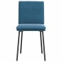 Sillas de comedor 4 unidades terciopelo azul de , Sillas de comedor - Ref: Foro24-3315354, Precio: 177,12 €, Descuento: %