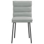 Sillas de comedor 4 unidades terciopelo gris claro de , Sillas de comedor - Ref: Foro24-3315382, Precio: 186,36 €, Descuento: %