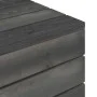Mesas de palets de jardín 2 uds madera maciza pino gris oscuro de vidaXL, Mesas de jardín - Ref: Foro24-315422, Precio: 61,53...