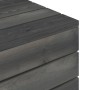 Mesas de palets de jardín 2 uds madera maciza pino gris oscuro de vidaXL, Mesas de jardín - Ref: Foro24-315422, Precio: 61,53...