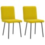 Sillas de comedor 2 unidades terciopelo amarillo de , Sillas de comedor - Ref: Foro24-4101140, Precio: 88,91 €, Descuento: %