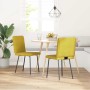 Sillas de comedor 2 unidades terciopelo amarillo de , Sillas de comedor - Ref: Foro24-4101140, Precio: 88,91 €, Descuento: %