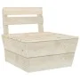 Central sectional pallet sofa made of impregnated fir wood by vidaXL, Modular outdoor sofas - Ref: Foro24-315633, Price: 57,6...