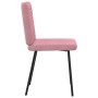Sillas de comedor 2 unidades terciopelo rosa de , Sillas de comedor - Ref: Foro24-4101137, Precio: 88,91 €, Descuento: %