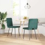 Sillas de comedor 2 unidades terciopelo verde oscuro de , Sillas de comedor - Ref: Foro24-4101135, Precio: 88,91 €, Descuento: %