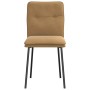 Sillas de comedor 6 unidades terciopelo marrón de , Sillas de comedor - Ref: Foro24-3315687, Precio: 256,75 €, Descuento: %