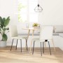 Sillas de comedor 2 unidades terciopelo crema de , Sillas de comedor - Ref: Foro24-4101142, Precio: 89,92 €, Descuento: %