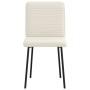 Sillas de comedor 2 unidades terciopelo crema de , Sillas de comedor - Ref: Foro24-4101142, Precio: 89,92 €, Descuento: %