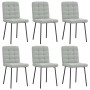 Sillas de comedor giratorias 6 uds terciopelo gris claro de , Sillas de comedor - Ref: Foro24-3315450, Precio: 257,91 €, Desc...