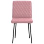 Sillas de comedor 4 unidades terciopelo rosa de , Sillas de comedor - Ref: Foro24-3315207, Precio: 167,11 €, Descuento: %