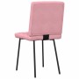 Sillas de comedor 4 unidades terciopelo rosa de , Sillas de comedor - Ref: Foro24-3315207, Precio: 167,11 €, Descuento: %
