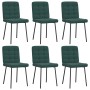 Sillas de comedor 6 unidades terciopelo verde oscuro de , Sillas de comedor - Ref: Foro24-3315452, Precio: 259,65 €, Descuent...
