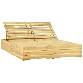 Tumbona doble de madera de pino impregnada verde de vidaXL, Tumbonas - Ref: Foro24-315404, Precio: 248,21 €, Descuento: %