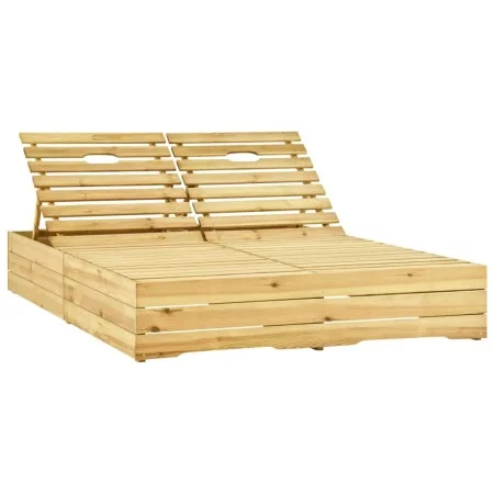 Green impregnated pine wood double lounger by vidaXL, Loungers - Ref: Foro24-315404, Price: 248,21 €, Discount: %
