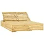 Green impregnated pine wood double lounger by vidaXL, Loungers - Ref: Foro24-315404, Price: 248,21 €, Discount: %