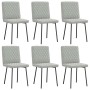 Sillas de comedor giratorias 6 uds terciopelo gris claro de , Sillas de comedor - Ref: Foro24-3315473, Precio: 251,03 €, Desc...