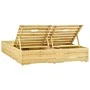 Green impregnated pine wood double lounger by vidaXL, Loungers - Ref: Foro24-315404, Price: 248,21 €, Discount: %