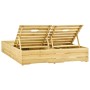 Tumbona doble de madera de pino impregnada verde de vidaXL, Tumbonas - Ref: Foro24-315404, Precio: 252,64 €, Descuento: %