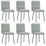 Sillas de comedor giratorias 6 uds terciopelo gris claro de , Sillas de comedor - Ref: Foro24-3315679, Precio: 259,55 €, Desc...