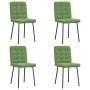 Sillas de comedor 4 unidades terciopelo verde claro de , Sillas de comedor - Ref: Foro24-3315183, Precio: 171,17 €, Descuento: %