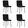Sillas de comedor 4 unidades terciopelo negro de , Sillas de comedor - Ref: Foro24-3315239, Precio: 170,10 €, Descuento: %