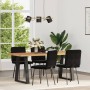 Sillas de comedor 4 unidades terciopelo negro de , Sillas de comedor - Ref: Foro24-3315239, Precio: 170,10 €, Descuento: %
