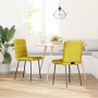Sillas de comedor 2 unidades terciopelo amarillo de , Sillas de comedor - Ref: Foro24-4101087, Precio: 90,76 €, Descuento: %