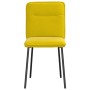 Sillas de comedor 4 unidades terciopelo amarillo de , Sillas de comedor - Ref: Foro24-3315316, Precio: 168,27 €, Descuento: %