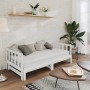 Sofá cama extraíble madera maciza de pino blanco 2x(90x200) cm de vidaXL, Camas y somieres - Ref: Foro24-833094, Precio: 214,...