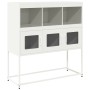 Aparador de acero laminado en frío blanco 100,5x39x107 cm de , Aparadores - Ref: Foro24-853421, Precio: 120,43 €, Descuento: %