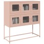 Aparador de acero laminado en frío rosa 100,5x39x107 cm de , Aparadores - Ref: Foro24-853423, Precio: 139,98 €, Descuento: %