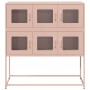 Aparador de acero laminado en frío rosa 100,5x39x107 cm de , Aparadores - Ref: Foro24-853423, Precio: 139,98 €, Descuento: %