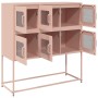 Aparador de acero laminado en frío rosa 100,5x39x107 cm de , Aparadores - Ref: Foro24-853423, Precio: 139,98 €, Descuento: %