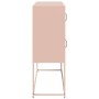 Aparador de acero laminado en frío rosa 100,5x39x107 cm de , Aparadores - Ref: Foro24-853423, Precio: 139,98 €, Descuento: %