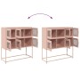 Aparador de acero laminado en frío rosa 100,5x39x107 cm de , Aparadores - Ref: Foro24-853423, Precio: 139,98 €, Descuento: %