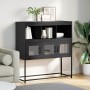 Aparador de acero laminado en frío negro 100,5x39x107 cm de , Aparadores - Ref: Foro24-853416, Precio: 114,72 €, Descuento: %